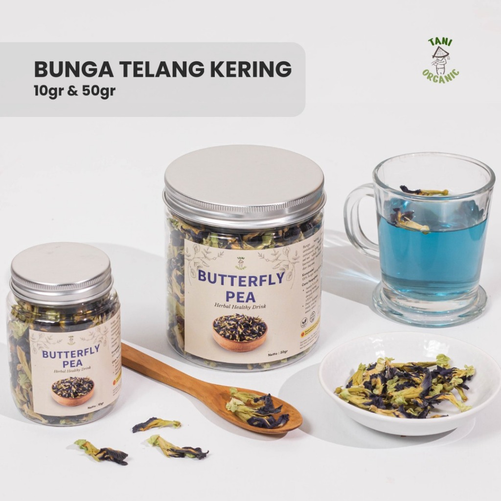 

Tani Organic Bunga Telang Kering - Dried Butterfly Pea Tea Tani Organic