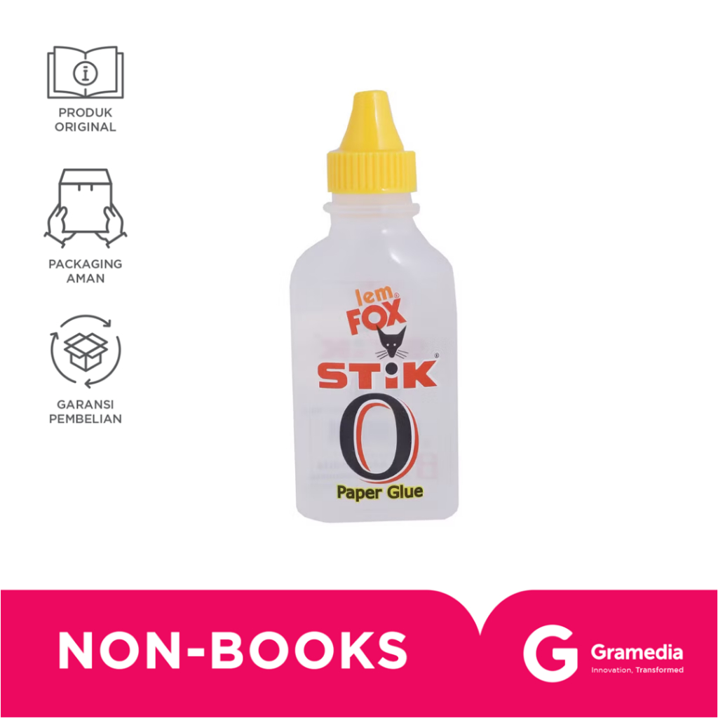 

Gramedia Karawaci - Lem Fox Stik - O Paper Glue 60Gr