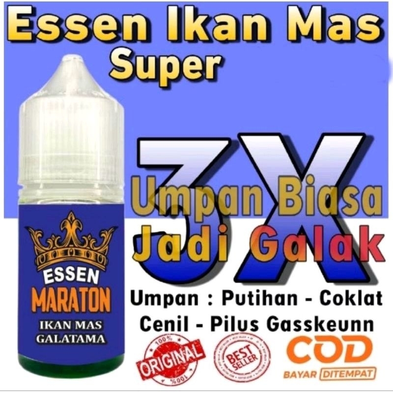 Essen Galatama Ikan Mas Spesialis Indukan Babon, Essen Super Ikan Mas Lomba Galapung, Essen Ikan Mas
