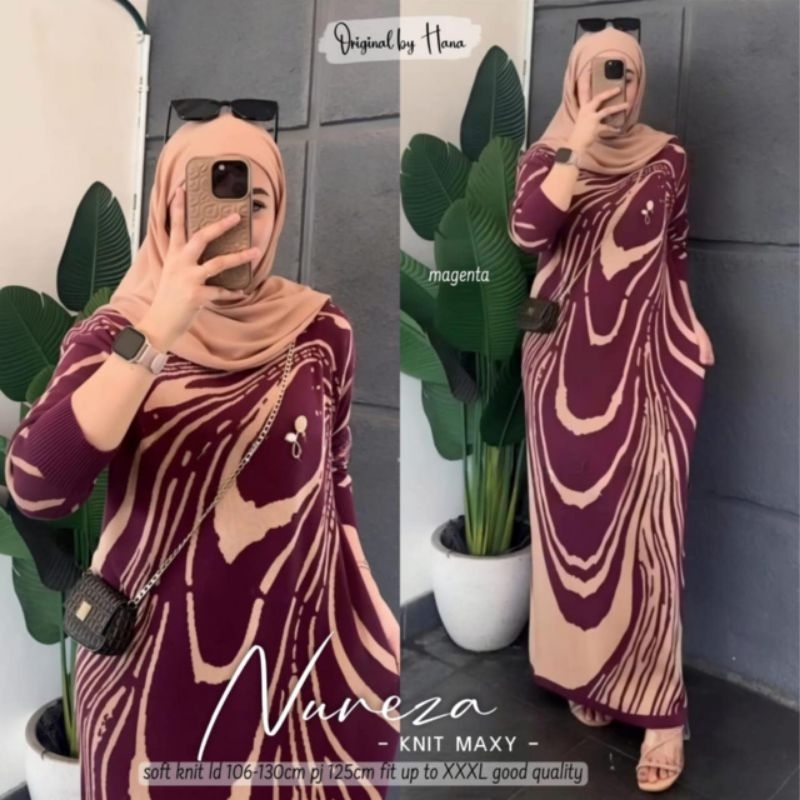 Nureza Maxi Dress Wanita ORI by Hana
