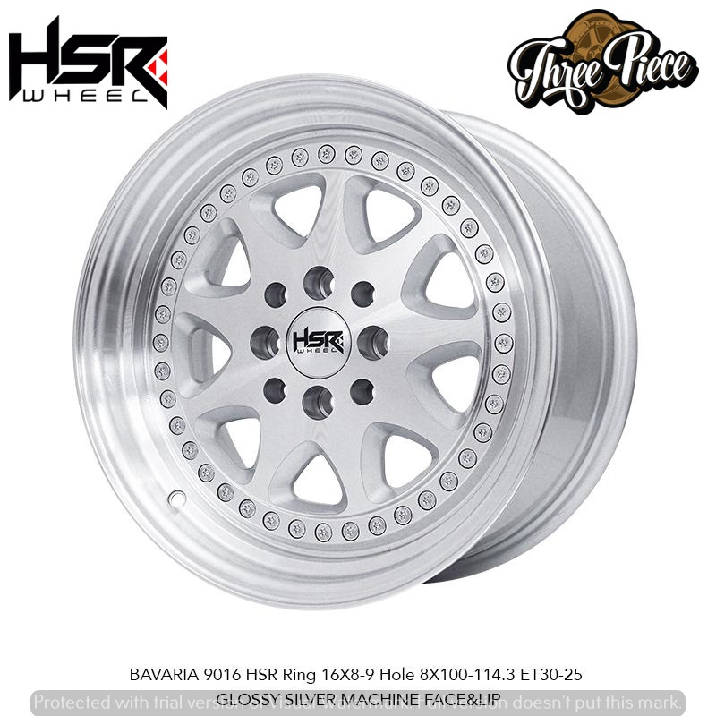 Velg Mobil BRABUS HSR type BAVARIA R16 untuk Lancer Vios Xenia Avanza Jazz Yaris Livina Dll