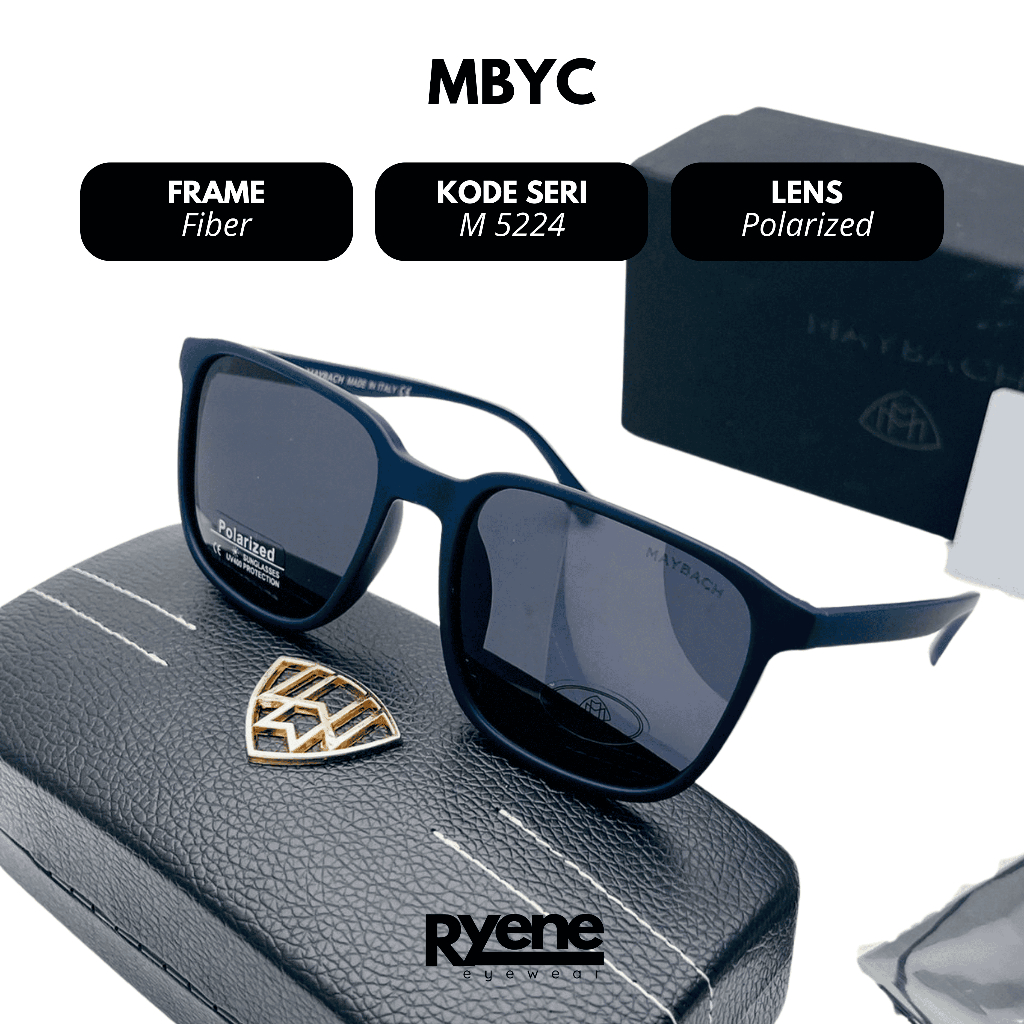 KACAMATA FASHION PRIA MAYBACH 5224 LENSA POLARIZED FREME FIBER HIGHT QUALITY IMPORT