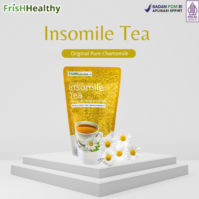 

INSOMILE Teh Chamomile isi 20 Pcs - Chamomile - Mengatasi Insomnia - Mengatasi Gangguan Tidur - Menjaga kesehatan jantung - Pereda stress - Meningkatkan kekebalan tubuh