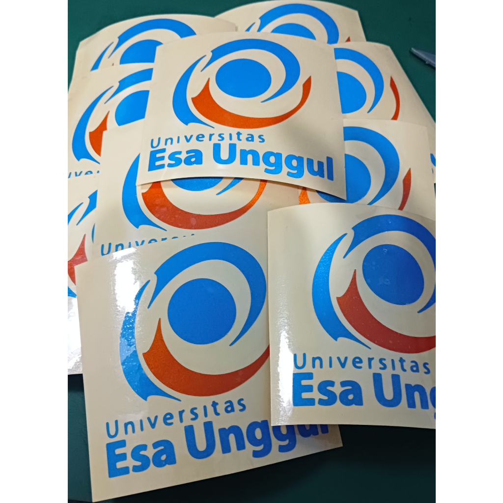 Stiker Kampus Esa Unggul Cutting Sticker Universitas untuk Laptop, Motor, Mobil