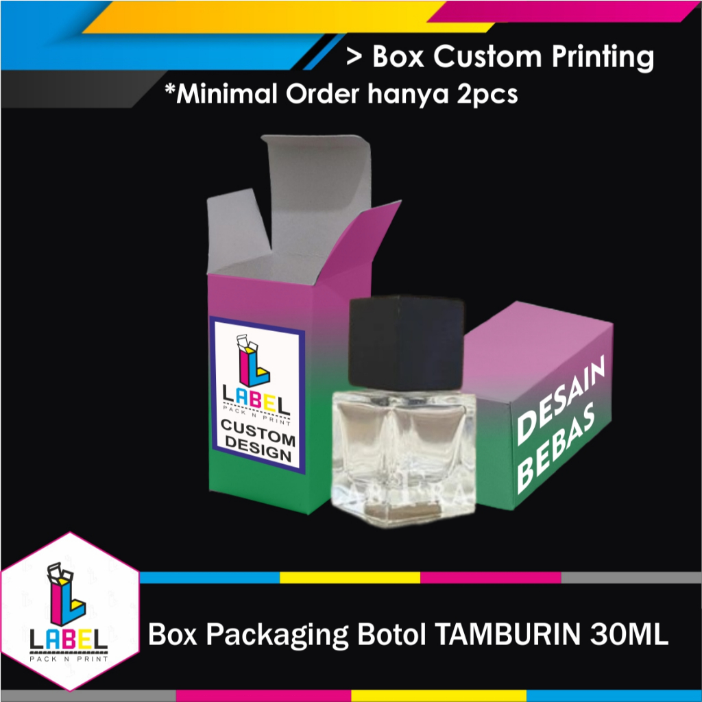 

Box Kemasan / Dus Parfum Tamburin 30ml CUSTOM DESAIN - FULLPRINT