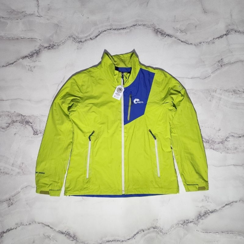 jaket outdoor nepa xvent hijau lemon size M