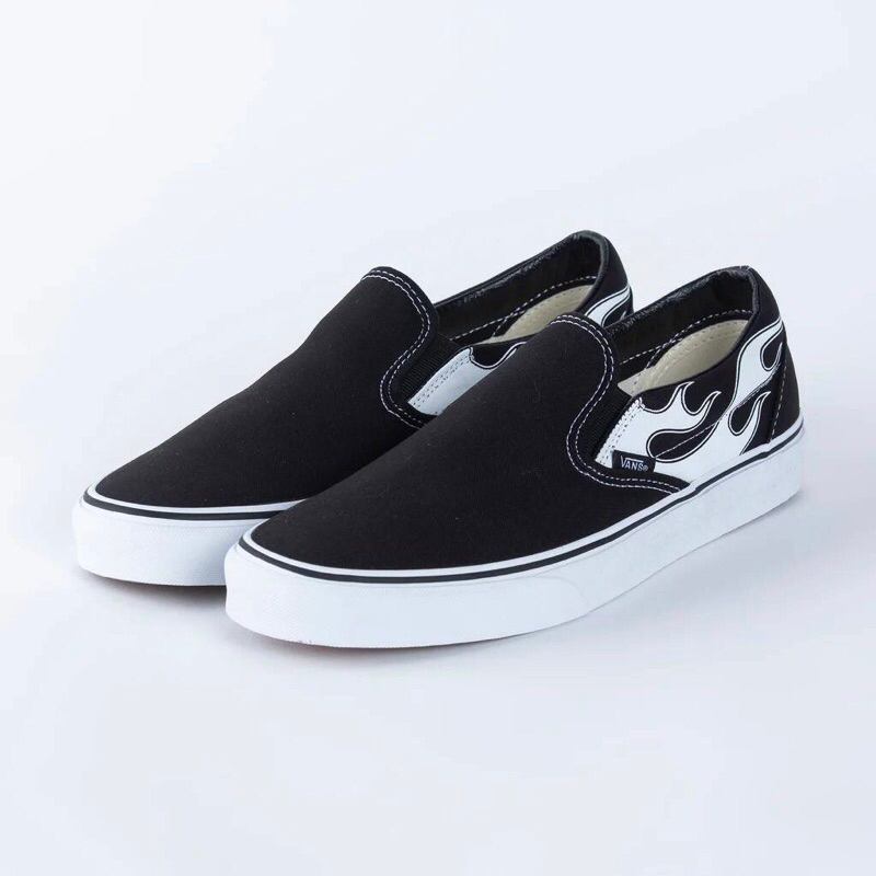 Vans Slipon Flame Black White