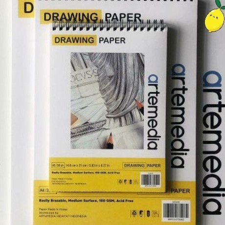 

Baru Kekinian Buku Gambar Artemedia Spiral Sketch Book A5 A4 15gsm 3sht