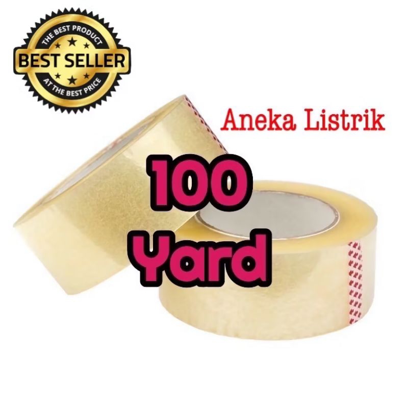 

LAKBAN BENING 100YARD ISOLASI SOLATIP CLEAR TAPE 45 MM DAYA LENGKET KUAT TERJAMIN