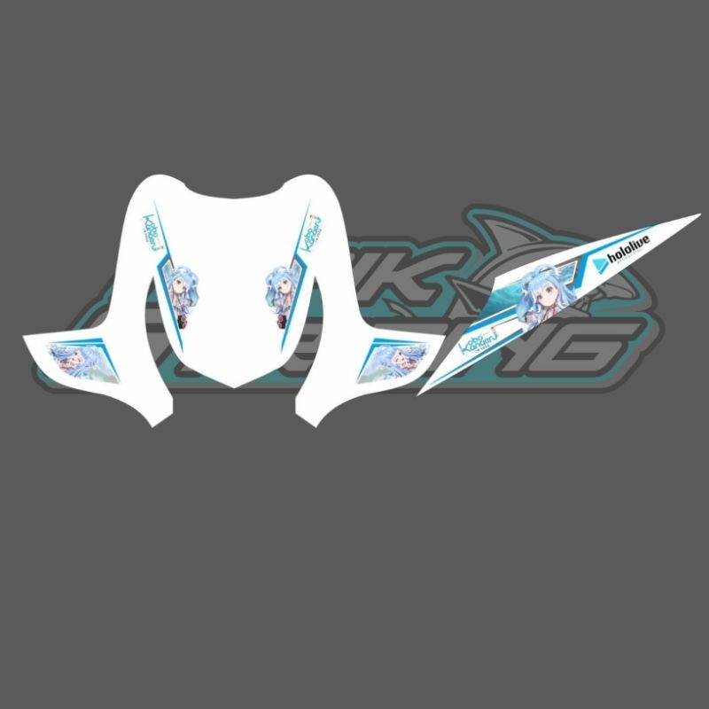 STRIPING STICKER TRANSPARAN BEAT KARBU MOTIF DESIGN CUSTOM KOBBO ANIME