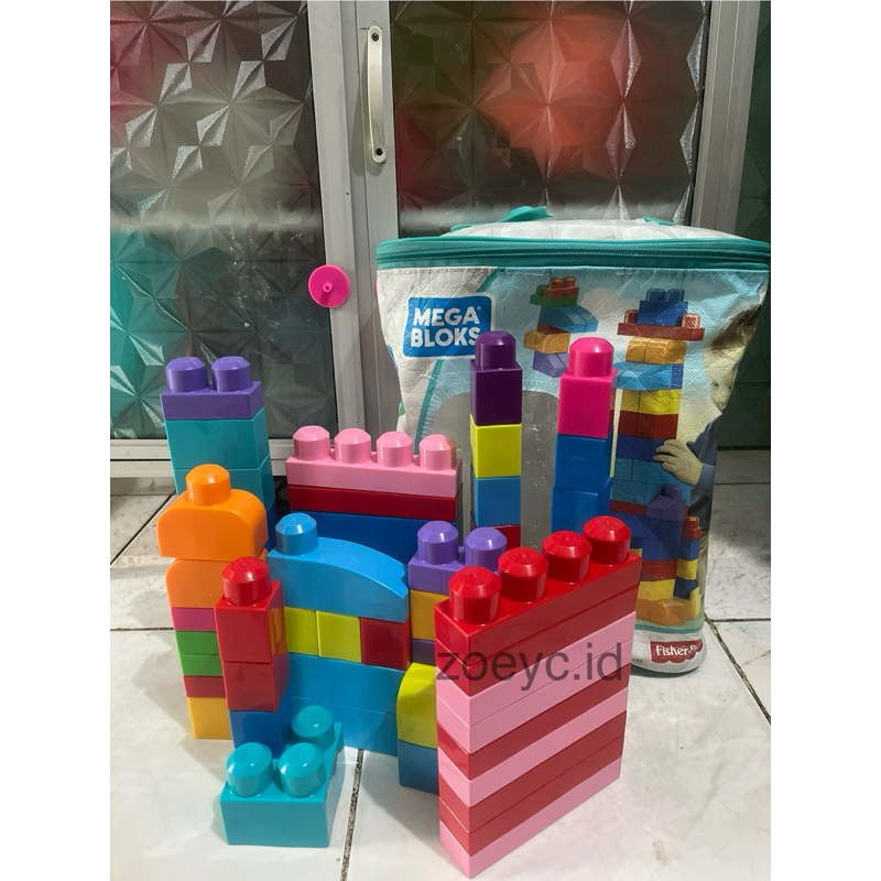 PRELOVED FISHER PRICE MEGABLOKS 60Pcs
