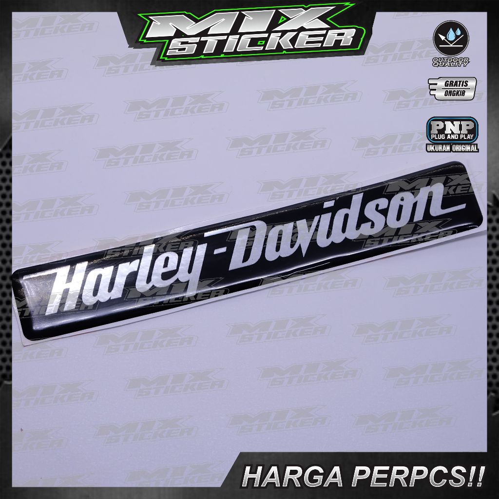 mblem harley davidson / emblem timbul harley davidson / sticker logo harley davidson / stiker timbul