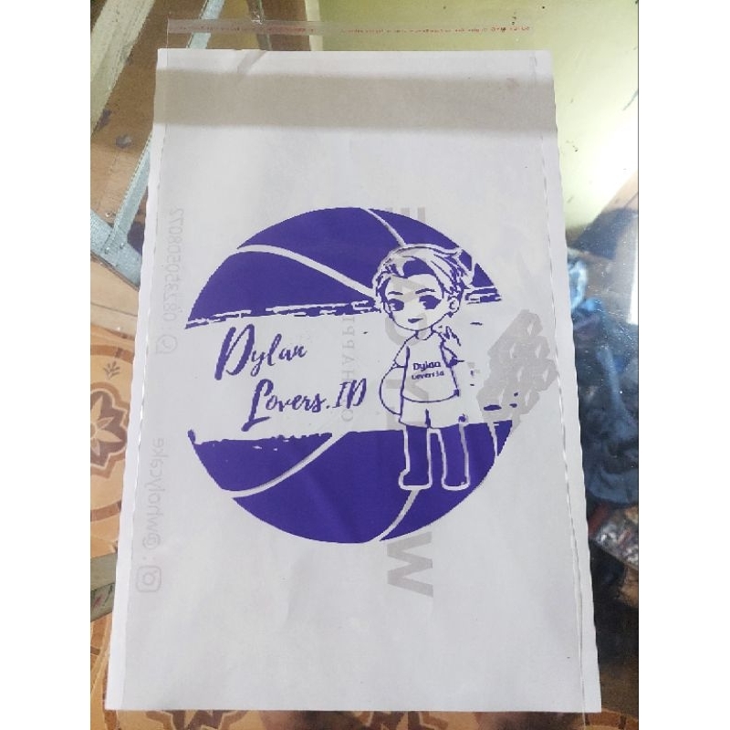 

sablon plastik murah 1 hari jadi OPP 30x35 transparan/bening