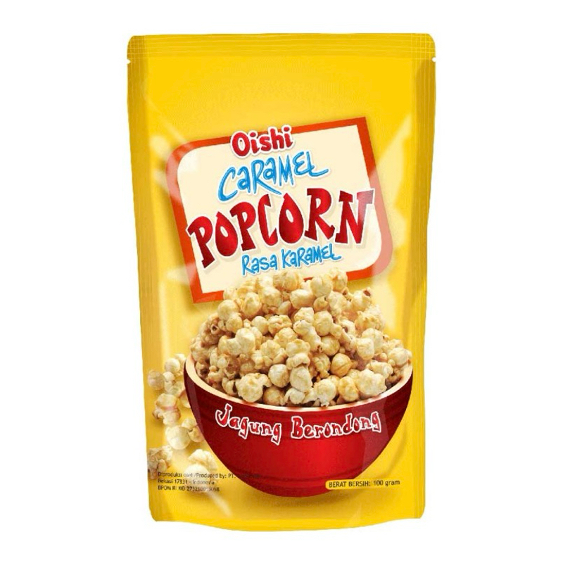 

Oishi Popcorn Caramel, Coklat, Rin-bee Stick Keju 100/130gr