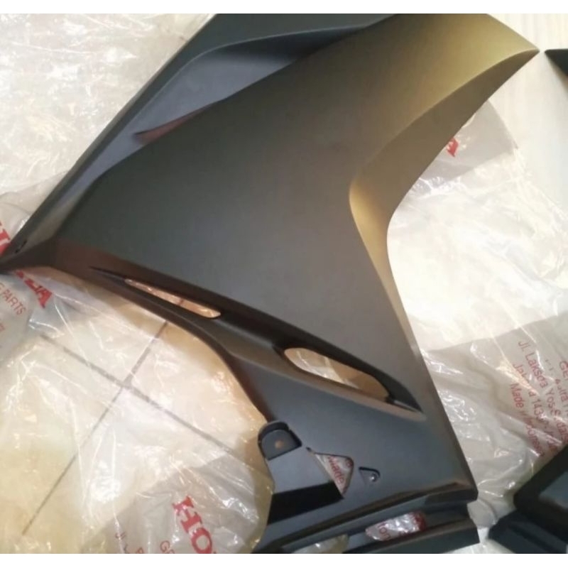 cover body dek sayap fairing samping cbr 250 rr cbr250 hitam doff ori ahm
