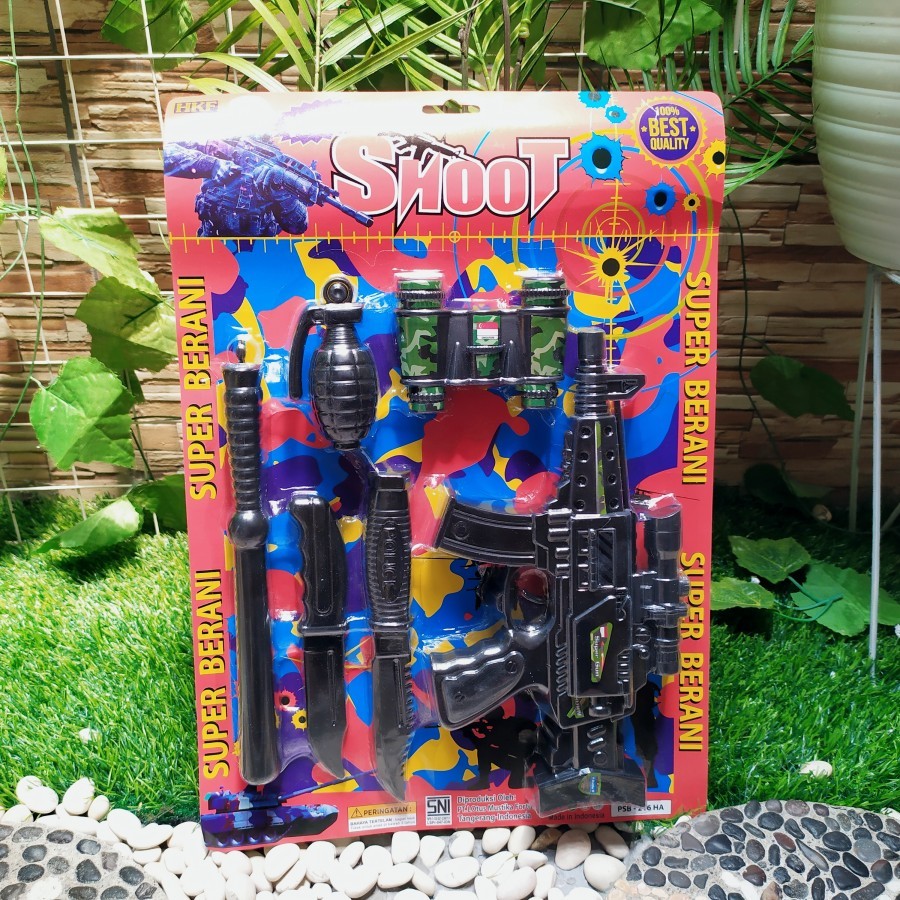 Mainan set teropong tembakan army set anak militer