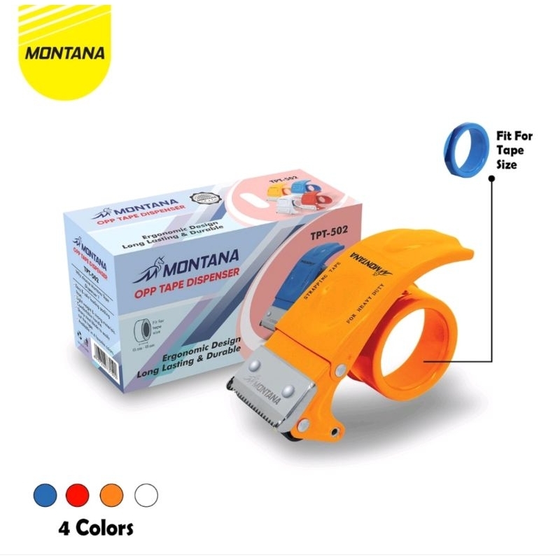 

pemotong lakban montana besi tape cutter lakban dispenser lakban