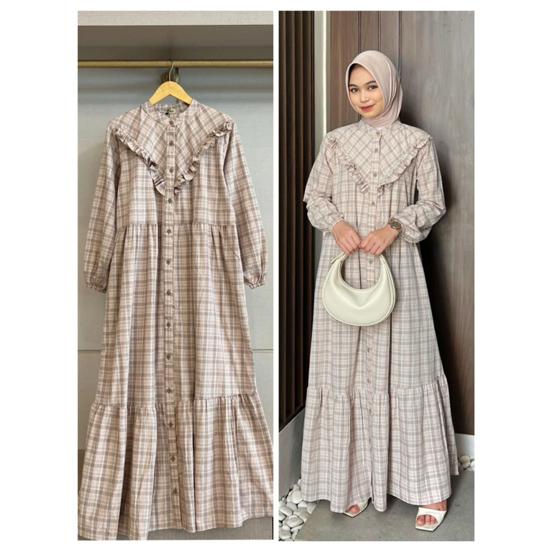 DRESS GAMIS TRISET ATHAYAA TERBARU - Katun Triset Blouse Katun Premium Tunik Gamis Wanita terbaru