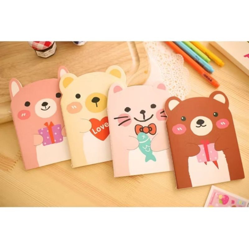 

Buku cacatan /notebook lucu / note book / notepad mini cute bear
