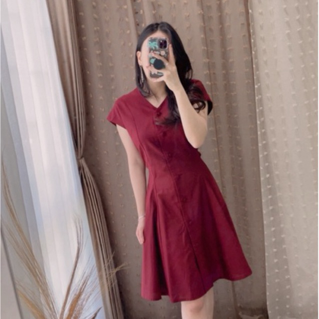 Kiana Dress || Dress Linen || Dress Busui || Dress Casual || Vaeesan