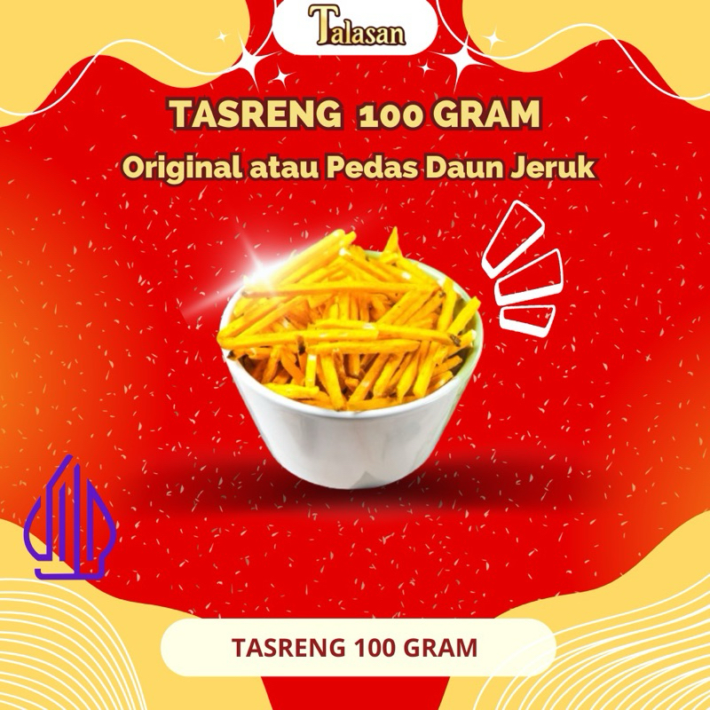 

TASRENG 100 GRAM {ORIGINAL ATAU PEDAS DAUN JERUK} - TALAS STIK GORENG