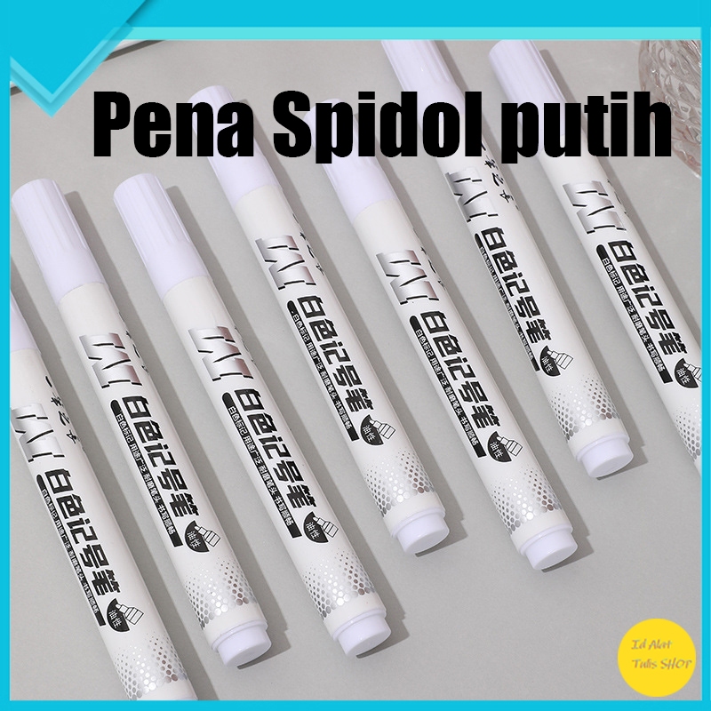 

1 pcs pensil warna permanen putih, cepat kering, tinta tahan air, permukaan semprot