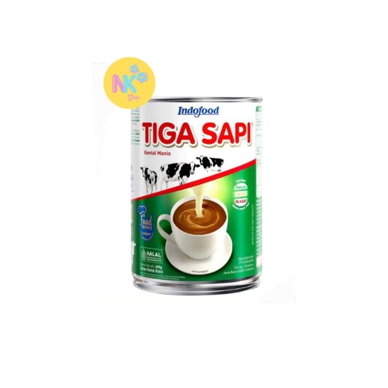 

TIGA SAPI | Krimer Kental Manis Kaleng 490gr