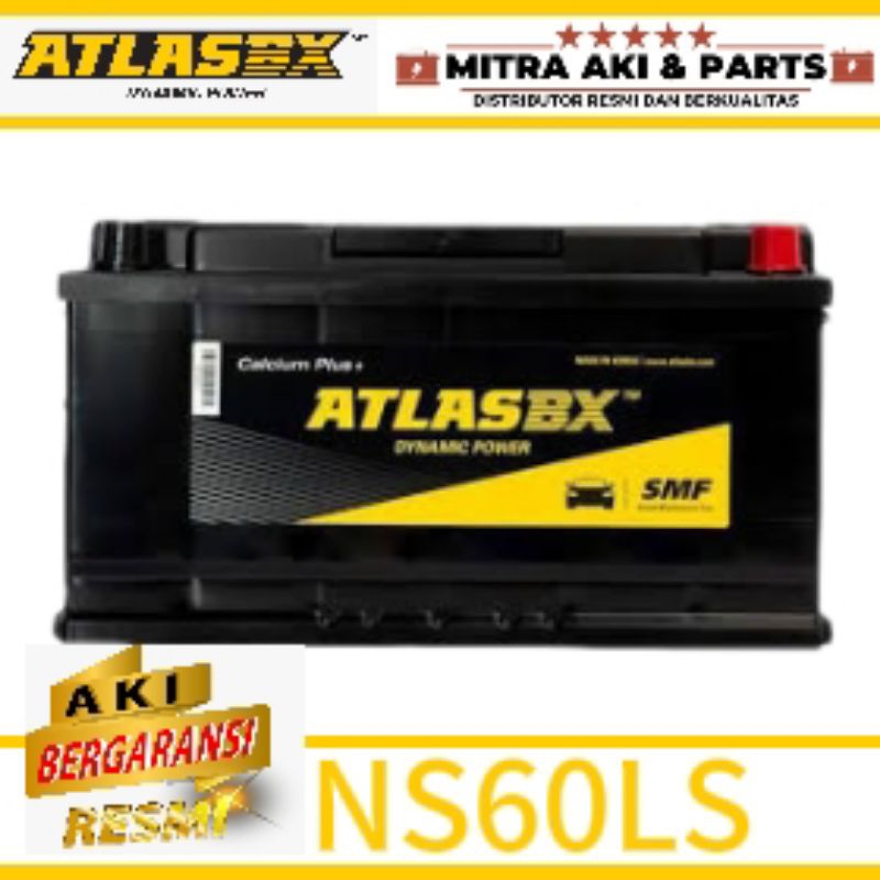 aki ATLASBX aki mobil YARIS TYPE NS60LS aki kering kualitas terbaik