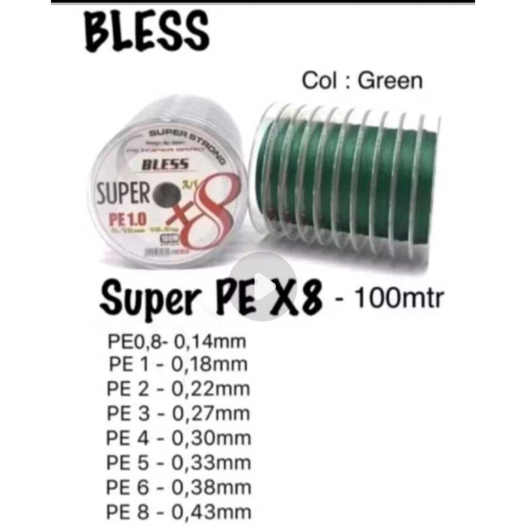 Senar PE Bless Pro Series Braided Line X8 1000meter