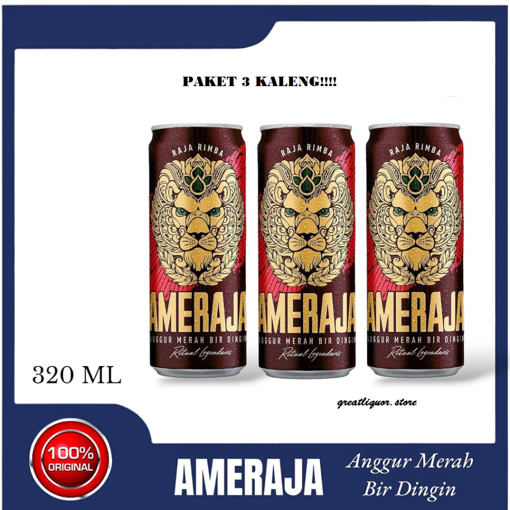 

Paket 3 Pcs !!! Ameeeraja Kaleng - 320 ml