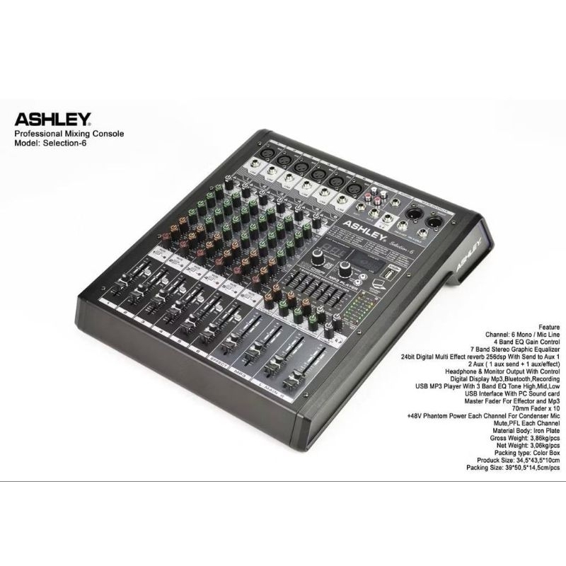 Mixer Ashley selection 6 - original 6 channel selection6