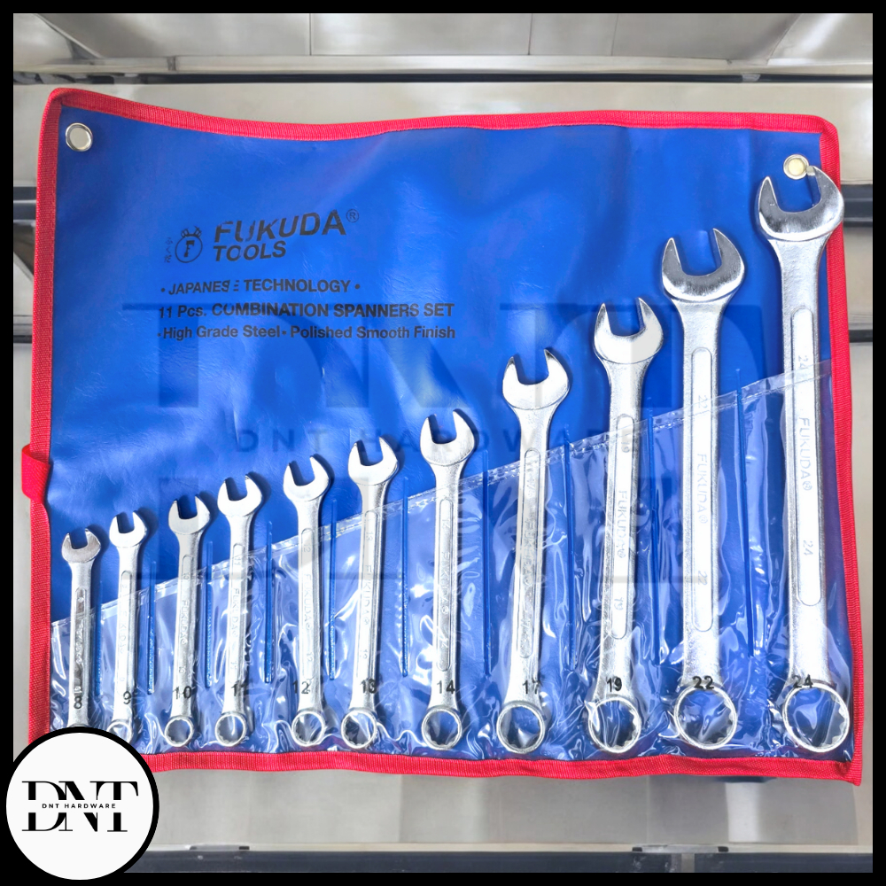 [1 SET] Kunci Ring Pas Set 11 PCS No. 8-24 FUKUDA