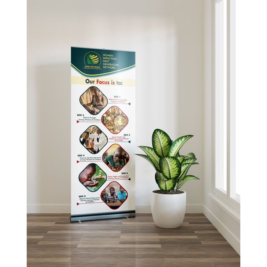 Standing Roll Up Banner