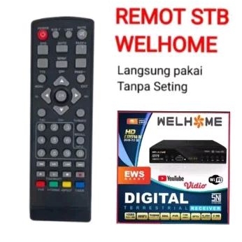 REMOT TV STB WELHOME REMOT SET TOP BOX TV DIGITAL