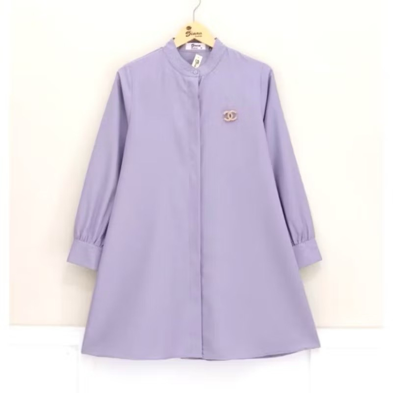 Annisa muslim Tunik Radwah Katun Toyobo Premium Tunic Baju Atasan Wanita Simple Elegant Kerah Sangha