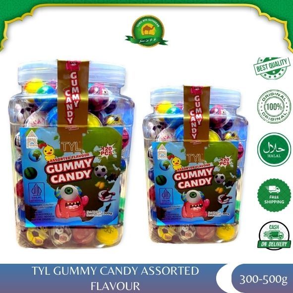 

TYL PERMEN GUMMY CANDY KARAKTER ANEKA RASA BUAH VARIAN 300-500 GRAM