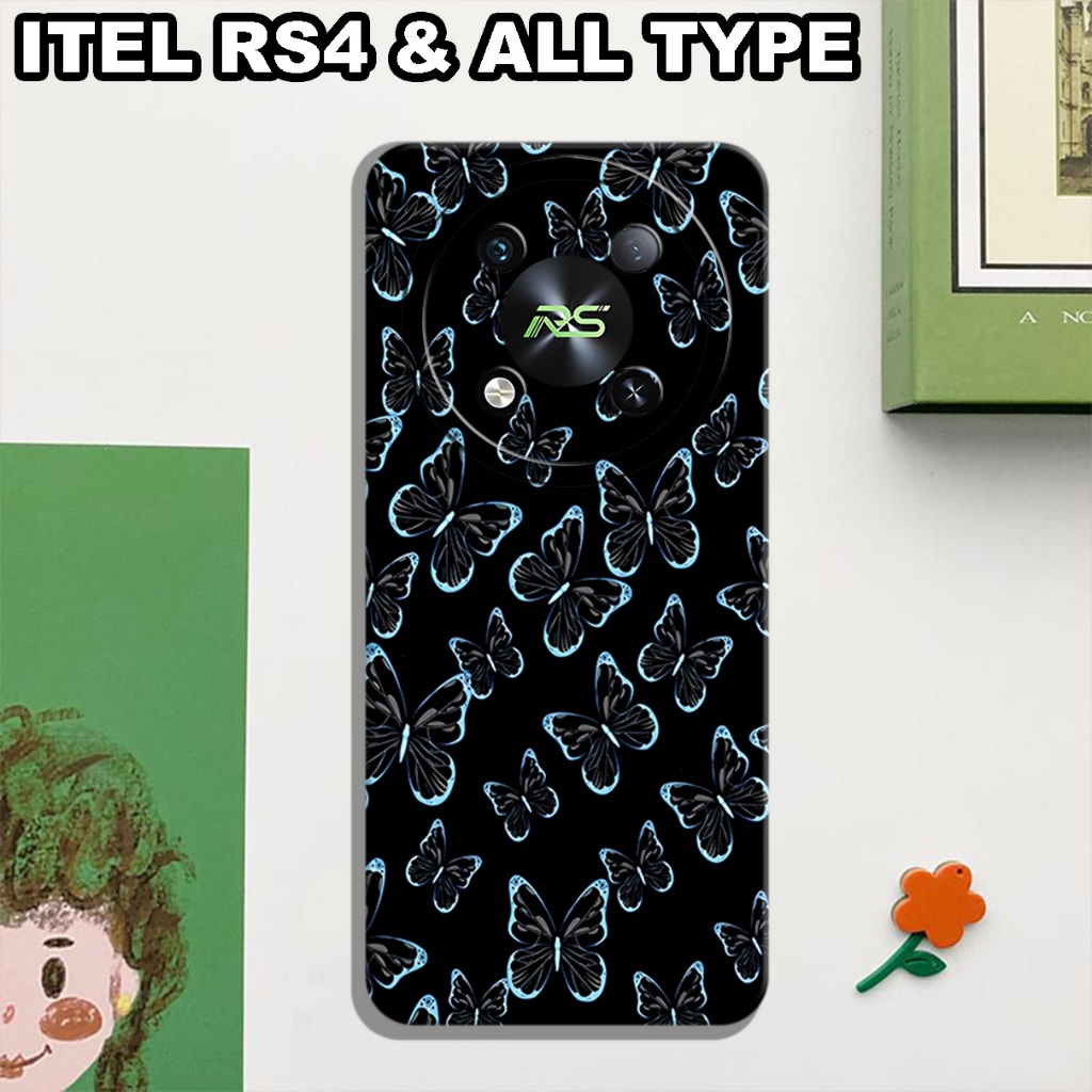 CC18/ Softcase karet lentur untuk ITEL RS4/Motif cewek/case ITEL RS4/kesing ITEL RS4/silicon ITEL RS