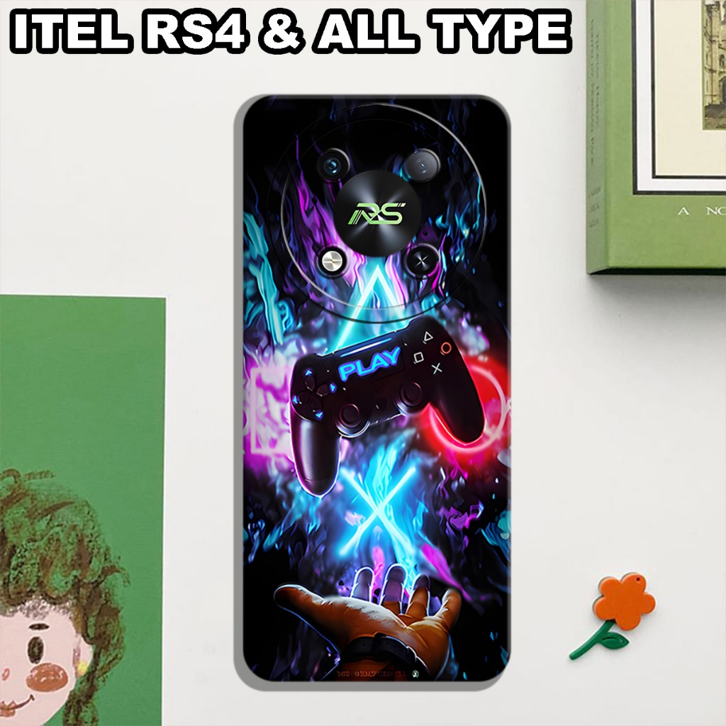 CC19/ Softcase karet lentur untuk ITEL RS4/Motif cowok/case ITEL RS4/kesing ITEL RS4/silicon ITEL RS