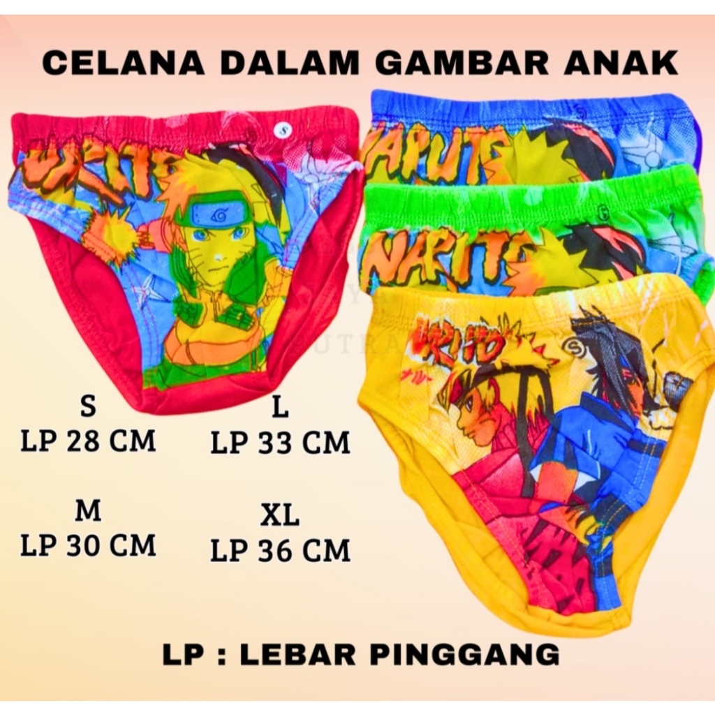 Celana Dalam Anak Cowok LAKI LAKI / Celana Dalam Anak  / Celana Dalam Anak Laki-Laki Karakter Usia 1