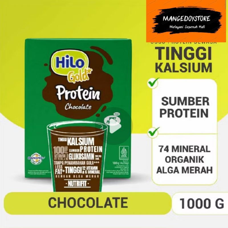 

HiLo Gold Chocolate 1000gr/Hilo Gold Cokelat 750gr -Susu Tinggi Kalsium Rendah Lemak - Kemasan baru