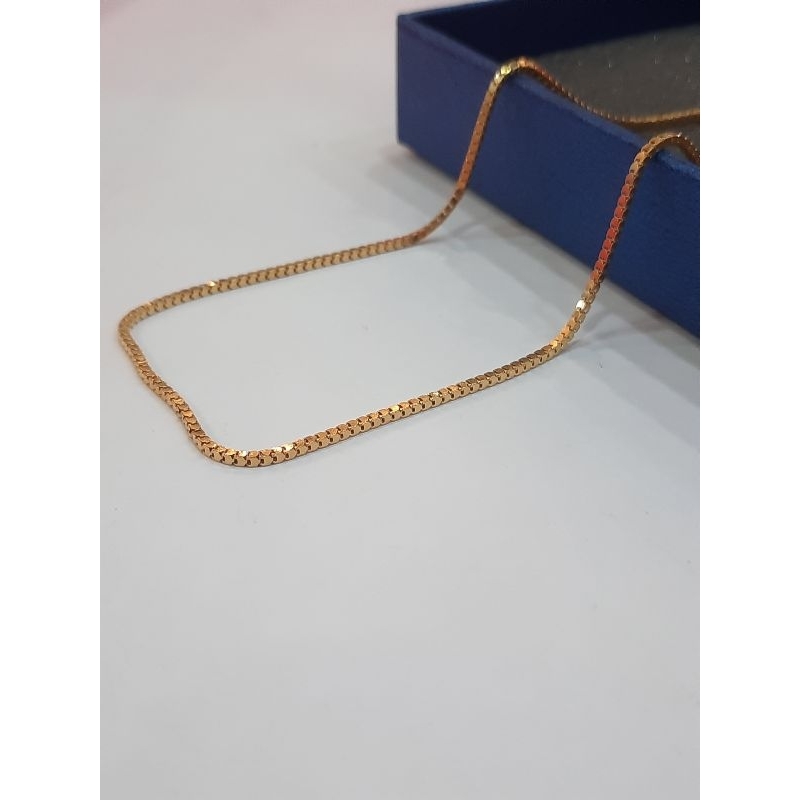 KALUNG ANAK MELANO BAHAN PERAK 925 DENGAN LAPIS MAS KUNING 24 TERSEDIA VARIANT BERAT (GRAM) 2,3 GRAM