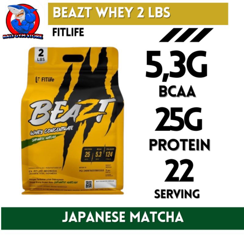 Fitlife Beazt Whey Concentrate 2 Lbs - Japanese Matcha