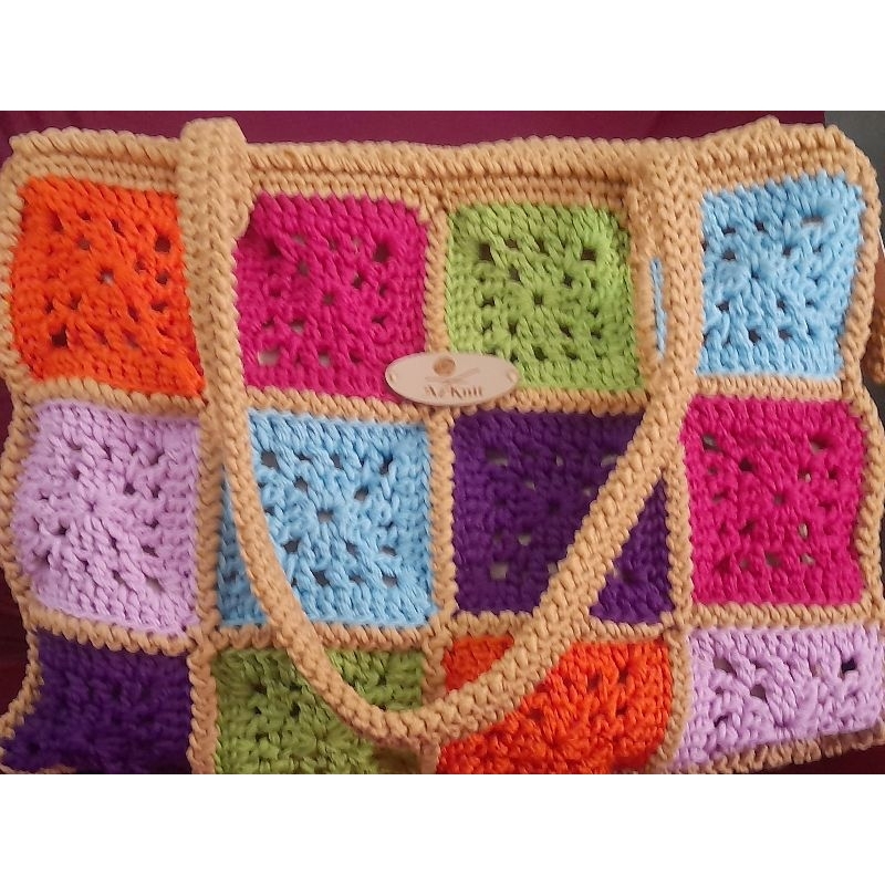 Tas  rajut granny square