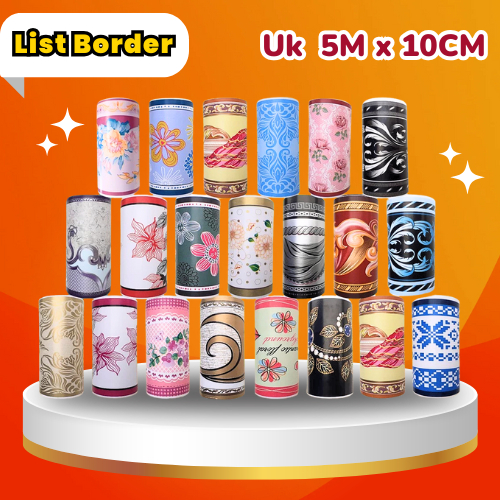 Wallpaper Stiker List Pembatas Wall Border Sticker Lis Pinggiran Walsticker Tembok Dinding Plafon
