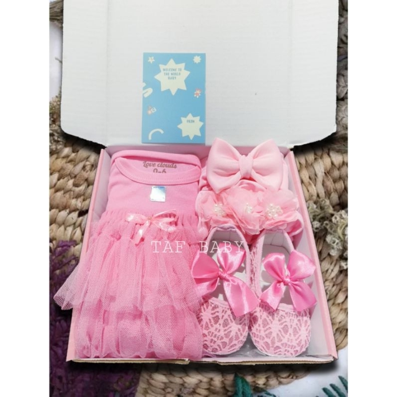 TAFBABY - Hampers Bayi Perempuan Cewek Parcel Baby Gift Set Kado Lahiran Varian Tutu