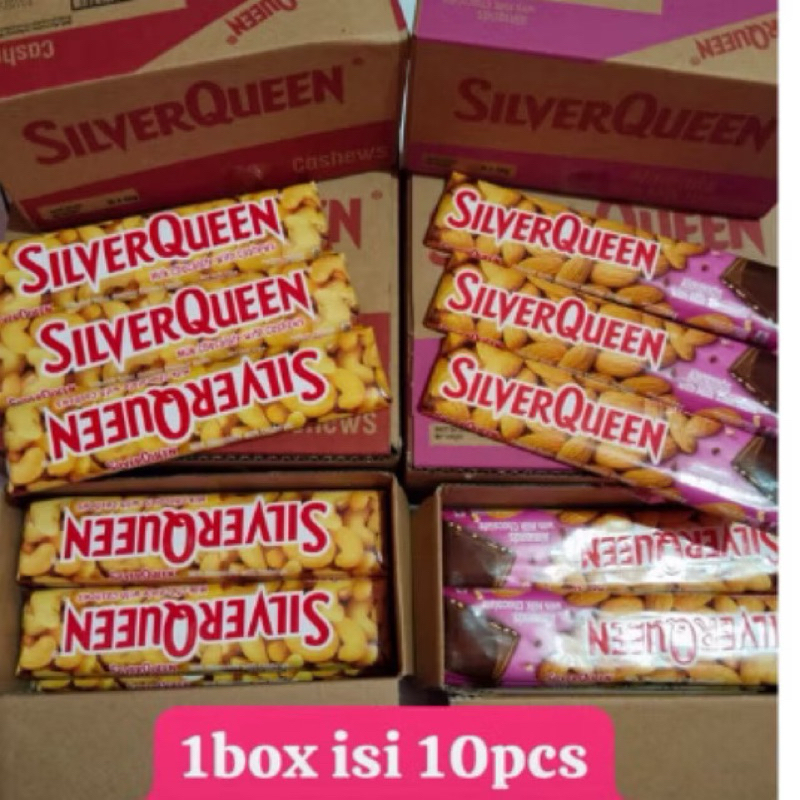 

Coklat silverqueen 55gr isi 10 exp maret 2026