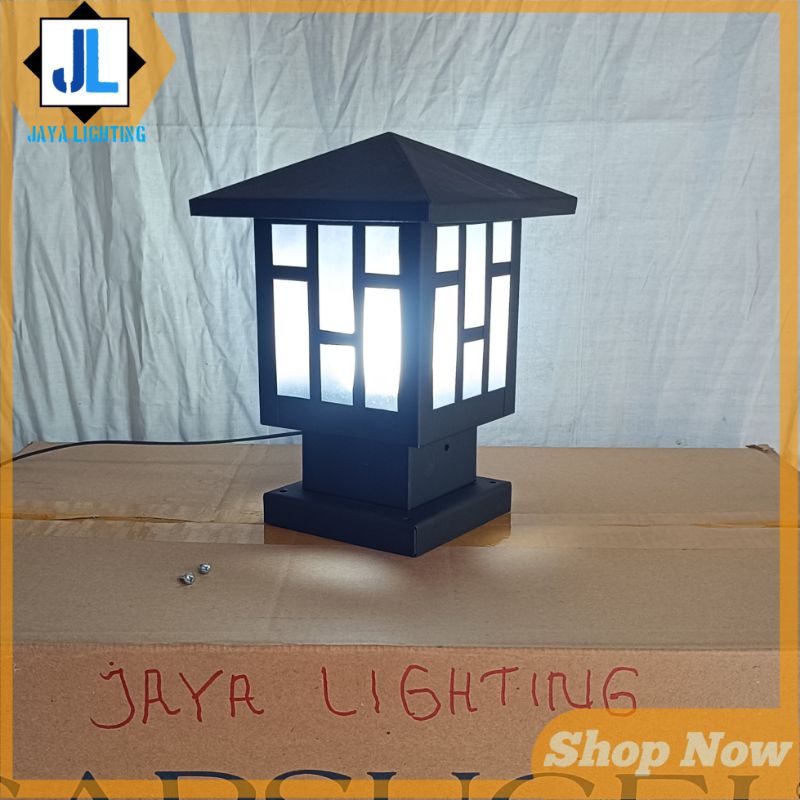 Kap Lampu pilar pagar/lampu taman hias pimi
