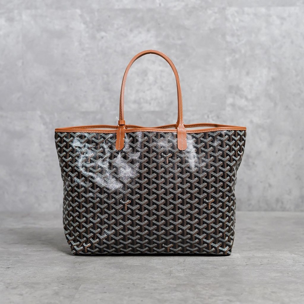 Tas GOYARD ST LOUIS BLACK TAN TOTE BAG 100% ORIGINAL