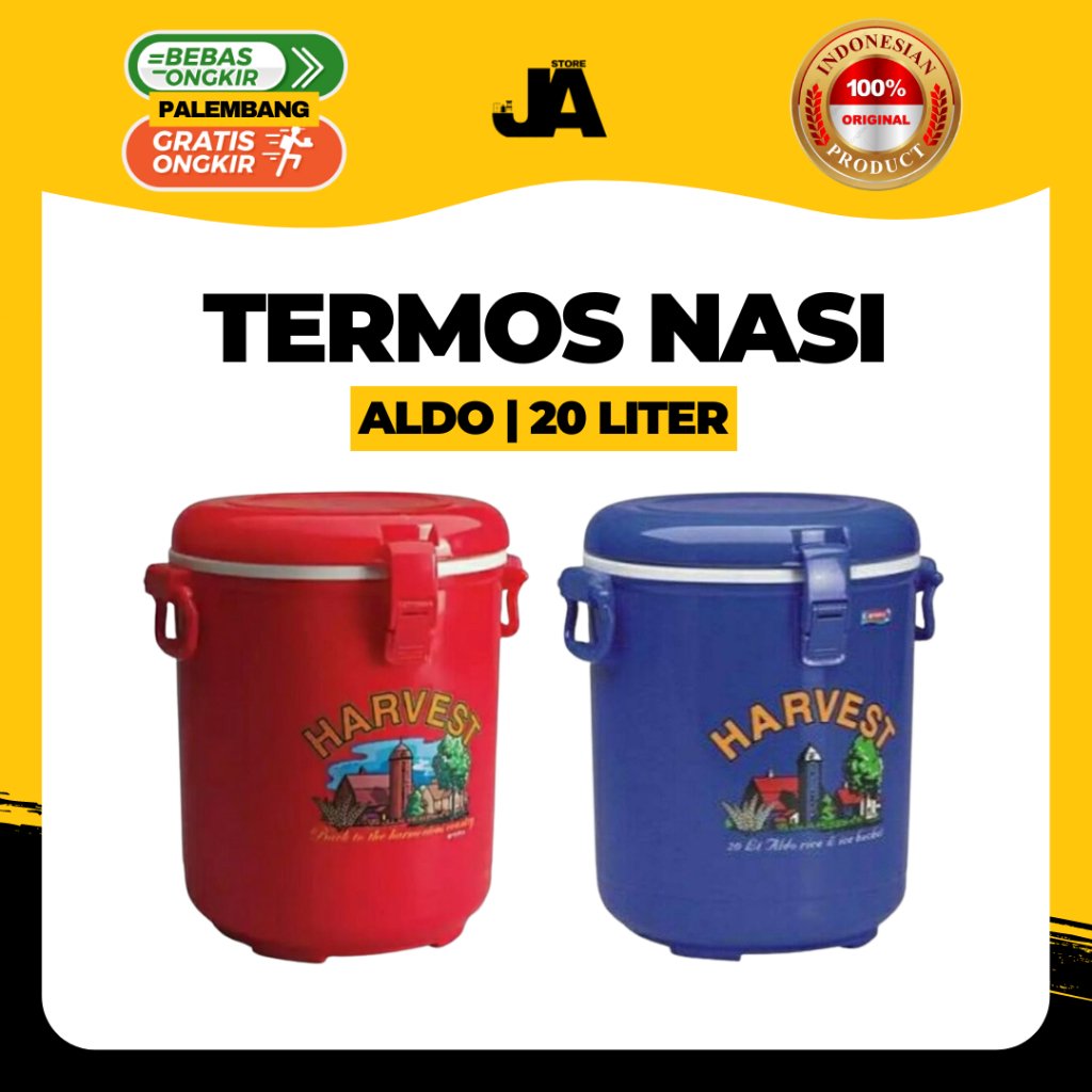 Termos Nasi Aldo Plastik 20 Liter / Rice Box Bos Nasi / Murah Berkualitass