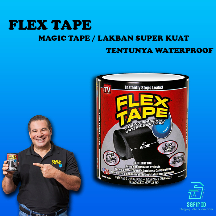 Isolasi FLEX TAPE/ Tape Ajaib Super Kuat/ Lakban Waterproof / Lakban Perekat Strong